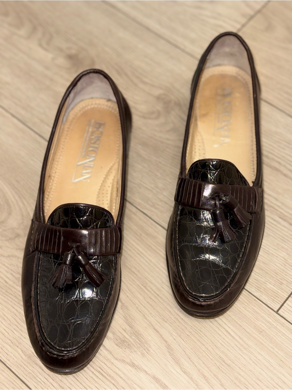 Bostonian Florentine Loafer Mens 10 Leather Dress Shoes 24912-61 Made in Italy